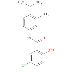 634186-18-8  Benzamide, 5-chloro-2-hydroxy-N-[3-methyl-4-(1-methylethyl)phenyl]-