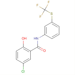 634186-45-1  Benzamide, 5-chloro-2-hydroxy-N-[3-[(trifluoromethyl)thio]phenyl]-