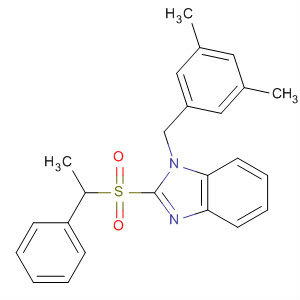 634193-96-7  1H-Benzimidazole,1-[(3,5-dimethylphenyl)methyl]-2-[(1-phenylethyl)sulfonyl]-