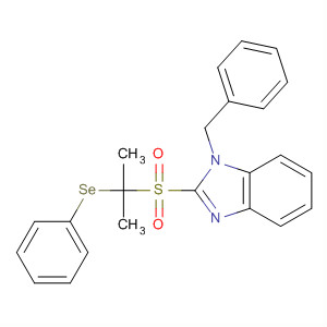 634193-98-9  1H-Benzimidazole,2-[[1-methyl-1-(phenylseleno)ethyl]sulfonyl]-1-(phenylmethyl)-