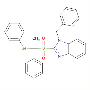 634194-00-6  1H-Benzimidazole,1-(phenylmethyl)-2-[[1-phenyl-1-(phenylseleno)ethyl]sulfonyl]-