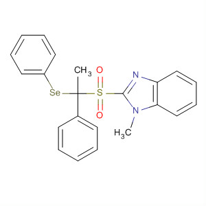 634194-01-7  1H-Benzimidazole,1-methyl-2-[[1-phenyl-1-(phenylseleno)ethyl]sulfonyl]-