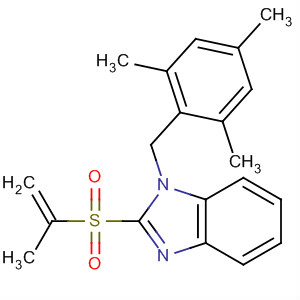 634194-04-0  1H-Benzimidazole,2-[(1-methylethenyl)sulfonyl]-1-[(2,4,6-trimethylphenyl)methyl]-
