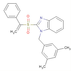 634194-07-3  1H-Benzimidazole,1-[(3,5-dimethylphenyl)methyl]-2-[(1-phenylethenyl)sulfonyl]-