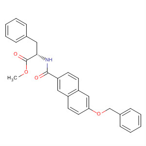 634206-88-5  Phenylalanine, N-[[6-(phenylmethoxy)-2-naphthalenyl]carbonyl]-, methylester