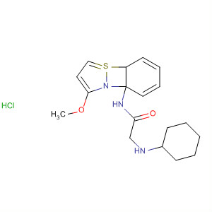63441-41-8  Acetamide,2-(cyclohexylamino)-N-(3-methoxy-1,2-benzisothiazol-7-yl)-,monohydrochloride