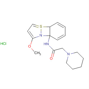 63441-45-2  1-Piperidineacetamide, N-(3-methoxy-1,2-benzisothiazol-7-yl)-,monohydrochloride