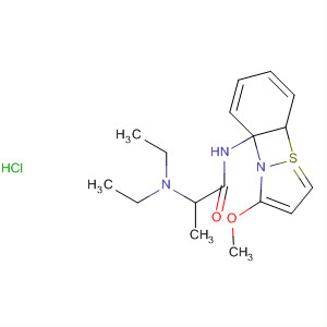 63441-55-4  Propanamide, 2-(diethylamino)-N-(3-methoxy-1,2-benzisothiazol-7-yl)-,monohydrochloride