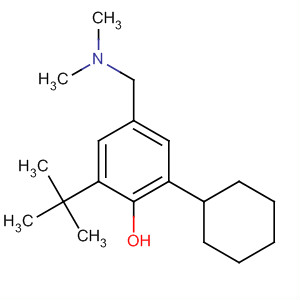63485-38-1  Phenol, 2-cyclohexyl-4-[(dimethylamino)methyl]-6-(1,1-dimethylethyl)-