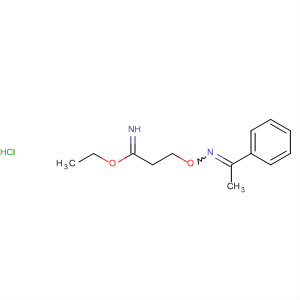 63506-63-8  Propanimidic acid, 3-[[(1-phenylethylidene)amino]oxy]-, ethyl ester,monohydrochloride
