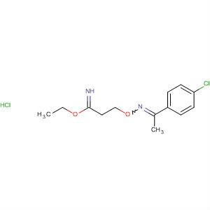 63506-65-0  Propanimidic acid, 3-[[[1-(4-chlorophenyl)ethylidene]amino]oxy]-, ethylester, monohydrochloride