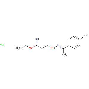 63506-67-2  Propanimidic acid, 3-[[[1-(4-methylphenyl)ethylidene]amino]oxy]-, ethylester, monohydrochloride