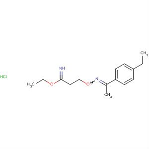 63506-68-3  Propanimidic acid, 3-[[[1-(4-ethylphenyl)ethylidene]amino]oxy]-, ethylester, monohydrochloride
