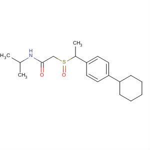 63509-58-0  Acetamide, 2-[[1-(4-cyclohexylphenyl)ethyl]sulfinyl]-N-(1-methylethyl)-