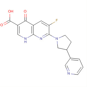 635306-40-0  1,8-Naphthyridine-3-carboxylic acid,6-fluoro-1,4-dihydro-4-oxo-7-[3-(3-pyridinyl)-1-pyrrolidinyl]-
