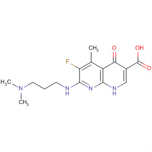 635306-43-3  1,8-Naphthyridine-3-carboxylic acid,7-[[2-(dimethylamino)ethyl]methylamino]-6-fluoro-1,4-dihydro-5-methyl-4-oxo-