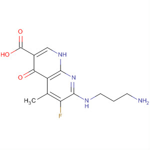 635306-46-6  1,8-Naphthyridine-3-carboxylic acid,7-[(3-aminopropyl)amino]-6-fluoro-1,4-dihydro-5-methyl-4-oxo-