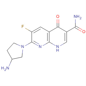 635306-48-8  1,8-Naphthyridine-3-carboxamide,7-(3-amino-1-pyrrolidinyl)-6-fluoro-1,4-dihydro-4-oxo- 635306-48-8  1,8-Naphthyridine-3-carboxamide,7-(3-amino-1-pyrrolidinyl)-6-fluoro-1,4-dihydro-4-oxo-