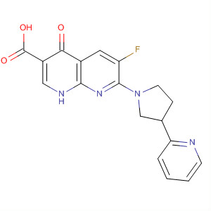635306-53-5  1,8-Naphthyridine-3-carboxylic acid,6-fluoro-1,4-dihydro-4-oxo-7-[3-(2-pyridinyl)-1-pyrrolidinyl]-