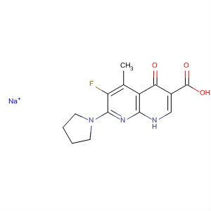 635306-54-6  1,8-Naphthyridine-3-carboxylic acid,6-fluoro-1,4-dihydro-5-methyl-4-oxo-7-(1-pyrrolidinyl)-, monosodium salt 635306-54-6  1,8-Naphthyridine-3-carboxylic acid,6-fluoro-1,4-dihydro-5-methyl-4-oxo-7-(1-pyrrolidinyl)-, monosodium salt