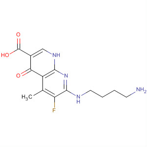 635306-59-1  1,8-Naphthyridine-3-carboxylic acid,7-[(4-aminobutyl)amino]-6-fluoro-1,4-dihydro-5-methyl-4-oxo-
