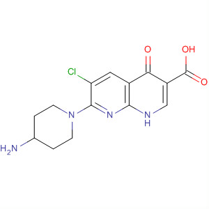 635307-30-1  1,8-Naphthyridine-3-carboxylic acid,7-(4-amino-1-piperidinyl)-6-chloro-1,4-dihydro-4-oxo- 635307-30-1  1,8-Naphthyridine-3-carboxylic acid,7-(4-amino-1-piperidinyl)-6-chloro-1,4-dihydro-4-oxo-