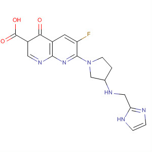 635307-36-7  1,8-Naphthyridine-3-carboxylic acid,6-fluoro-1,4-dihydro-7-[3-[(1H-imidazol-2-ylmethyl)amino]-1-pyrrolidinyl]-4-oxo-