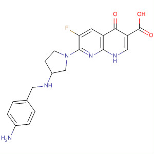 635307-68-5  1,8-Naphthyridine-3-carboxylic acid,7-[3-[[(4-aminophenyl)methyl]amino]-1-pyrrolidinyl]-6-fluoro-1,4-dihydro-4-oxo-