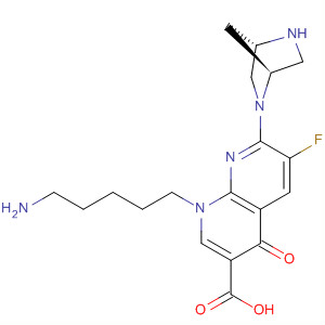 635308-43-9  1,8-Naphthyridine-3-carboxylic acid,1-(5-aminopentyl)-7-[(1S,4S)-2,5-diazabicyclo[2.2.1]hept-2-yl]-6-fluoro-1,4-dihydro-4-oxo-