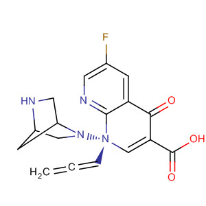 635308-55-3  1,8-Naphthyridine-3-carboxylic acid,7-(1S,4S)-2,5-diazabicyclo[2.2.1]hept-2-yl-6-fluoro-1,4-dihydro-4-oxo-1-(1,2-propadienyl)-