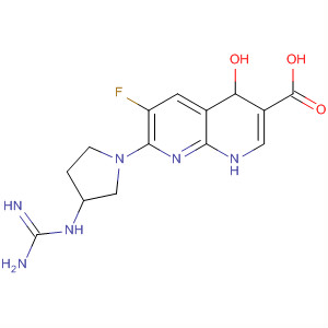 635308-70-2  1,8-Naphthyridine-3-carboxylic acid,7-[3-[(aminoiminomethyl)amino]-1-pyrrolidinyl]-6-fluoro-1,4-dihydro-4-oxo-