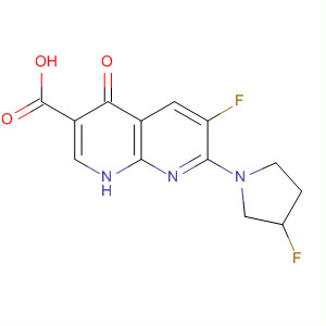 635309-09-0  1,8-Naphthyridine-3-carboxylic acid,6-fluoro-7-(3-fluoro-1-pyrrolidinyl)-1,4-dihydro-4-oxo- 635309-09-0  1,8-Naphthyridine-3-carboxylic acid,6-fluoro-7-(3-fluoro-1-pyrrolidinyl)-1,4-dihydro-4-oxo-