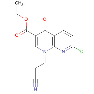 635309-53-4  1,8-Naphthyridine-3-carboxylic acid,7-chloro-1-(2-cyanoethyl)-1,4-dihydro-4-oxo-, ethyl ester
