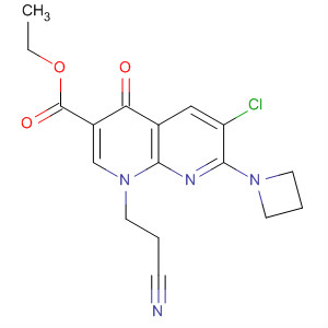 635309-55-6  1,8-Naphthyridine-3-carboxylic acid,7-(1-azetidinyl)-6-chloro-1-(2-cyanoethyl)-1,4-dihydro-4-oxo-, ethyl ester 635309-55-6  1,8-Naphthyridine-3-carboxylic acid,7-(1-azetidinyl)-6-chloro-1-(2-cyanoethyl)-1,4-dihydro-4-oxo-, ethyl ester