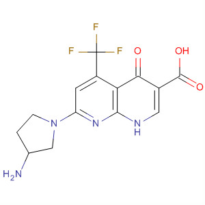 635309-68-1  1,8-Naphthyridine-3-carboxylic acid,7-(3-amino-1-pyrrolidinyl)-1,4-dihydro-4-oxo-5-(trifluoromethyl)- 635309-68-1  1,8-Naphthyridine-3-carboxylic acid,7-(3-amino-1-pyrrolidinyl)-1,4-dihydro-4-oxo-5-(trifluoromethyl)-