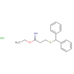 63547-29-5  Propanimidic acid, 3-[(diphenylmethyl)thio]-, ethyl ester, hydrochloride