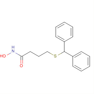 63547-43-3  Butanamide, 4-[(diphenylmethyl)thio]-N-hydroxy-