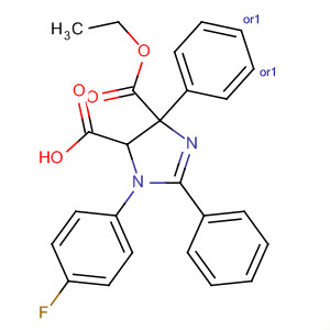635683-10-2  1H-Imidazole-4,5-dicarboxylic acid,1-(4-fluorophenyl)-4,5-dihydro-2,4-diphenyl-, 5-ethyl ester, (4R,5S)-rel- 635683-10-2  1H-Imidazole-4,5-dicarboxylic acid,1-(4-fluorophenyl)-4,5-dihydro-2,4-diphenyl-, 5-ethyl ester, (4R,5S)-rel-