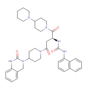 635711-73-8  1,4'-Bipiperidine,1'-[(2S)-4-[4-(1,4-dihydro-2-oxo-3(2H)-quinazolinyl)-1-piperidinyl]-2-[[(1-naphthalenylamino)carbonyl]amino]-1,4-dioxobutyl]-