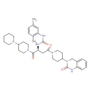 635711-94-3  1,4'-Bipiperidine,1'-[(2S)-4-[4-(1,4-dihydro-2-oxo-3(2H)-quinazolinyl)-1-piperidinyl]-2-[[[(2,5-dimethylphenyl)amino]carbonyl]amino]-1,4-dioxobutyl]-