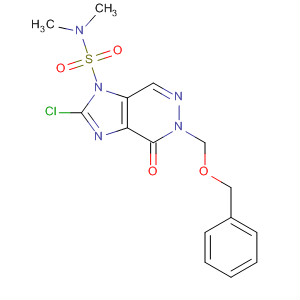 635722-76-8  1H-Imidazo[4,5-d]pyridazine-1-sulfonamide,2-chloro-4,5-dihydro-N,N-dimethyl-4-oxo-5-[(phenylmethoxy)methyl]-