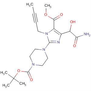 635723-12-5  1-Piperazinecarboxylic acid,4-[4-(2-amino-1-hydroxy-2-oxoethyl)-1-(2-butynyl)-5-(methoxycarbonyl)-1H-imidazol-2-yl]-, 1,1-dimethylethyl ester