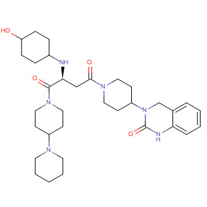 635724-56-0  1,4'-Bipiperidine,1'-[(2S)-4-[4-(1,4-dihydro-2-oxo-3(2H)-quinazolinyl)-1-piperidinyl]-2-[(4-hydroxycyclohexyl)amino]-1,4-dioxobutyl]-