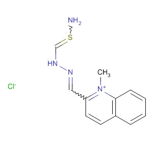 63618-14-4  Quinolinium, 2-[[(aminothioxomethyl)hydrazono]methyl]-1-methyl-,chloride