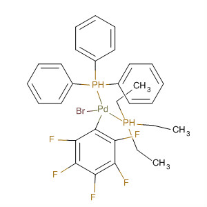 63643-28-7  Palladium,bromo(pentafluorophenyl)(triethylphosphine)(triphenylphosphine)-