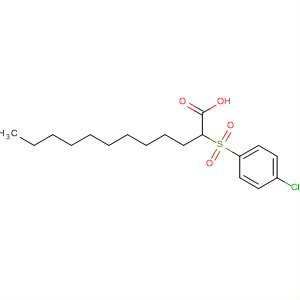 63645-67-0  Dodecanoic acid, 2-[(4-chlorophenyl)sulfonyl]-