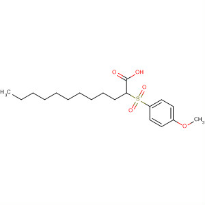 63645-69-2  Dodecanoic acid, 2-[(4-methoxyphenyl)sulfonyl]-