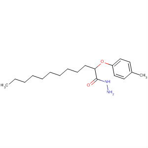 63645-97-6  Dodecanoic acid, 2-(4-methylphenoxy)-, hydrazide