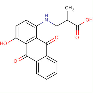 63649-82-1  Propanoic acid,3-[(9,10-dihydro-4-hydroxy-9,10-dioxo-1-anthracenyl)amino]-2-methyl-