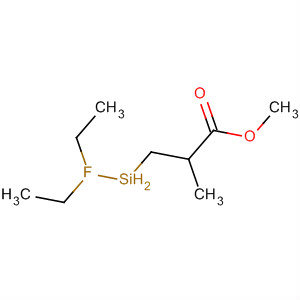 63657-53-4  Propanoic acid, 3-(diethylfluorosilyl)-2-methyl-, methyl ester